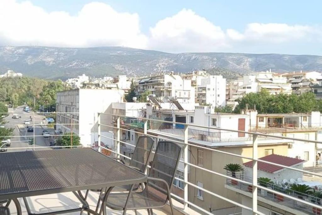 Апартаменты Blue -Spacious 1Bdr Corner Flat/Balcony/View Афины Экстерьер фото